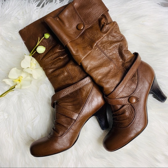 Bakers Shoes - Bakers Brown Leather Boots 8.5